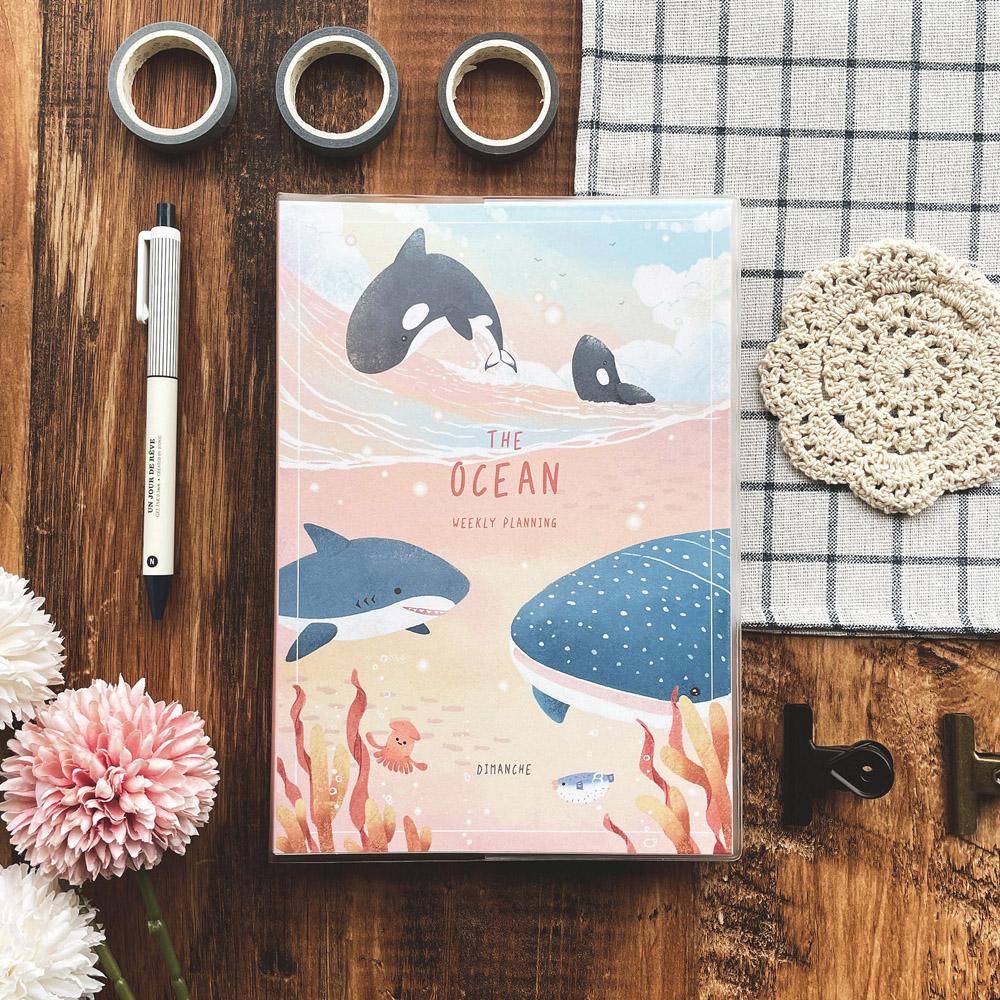 【代購】The Ocean 週計畫手帳套組v.2  [晨海粉]