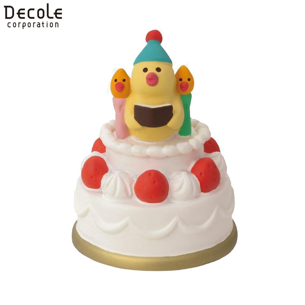 【代購】【DECOLE】concombre HAPPY BIRTHDAY  唱歌鸚鵡 生日蛋糕