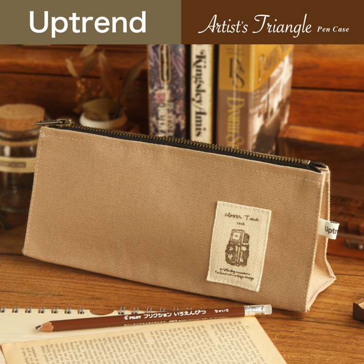 【代購】Uptrend ARTIST’S TRIANGLE PEN CASE│瞬間(卡其色)