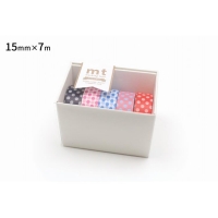 【代購】【日本mt和紙膠帶】Gift Box 5入組 ‧ 普普風點點
