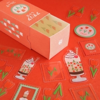 【代購】【RYU-RYU】ADERIA 昭和復古散裝貼紙盒 ‧ 鬱金香