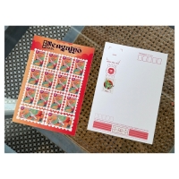 【本地文創】鶴郵票造型貼紙